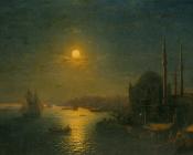 伊凡 康斯坦丁诺维奇 艾瓦佐夫斯基 : 月光中的博斯普鲁斯海峡